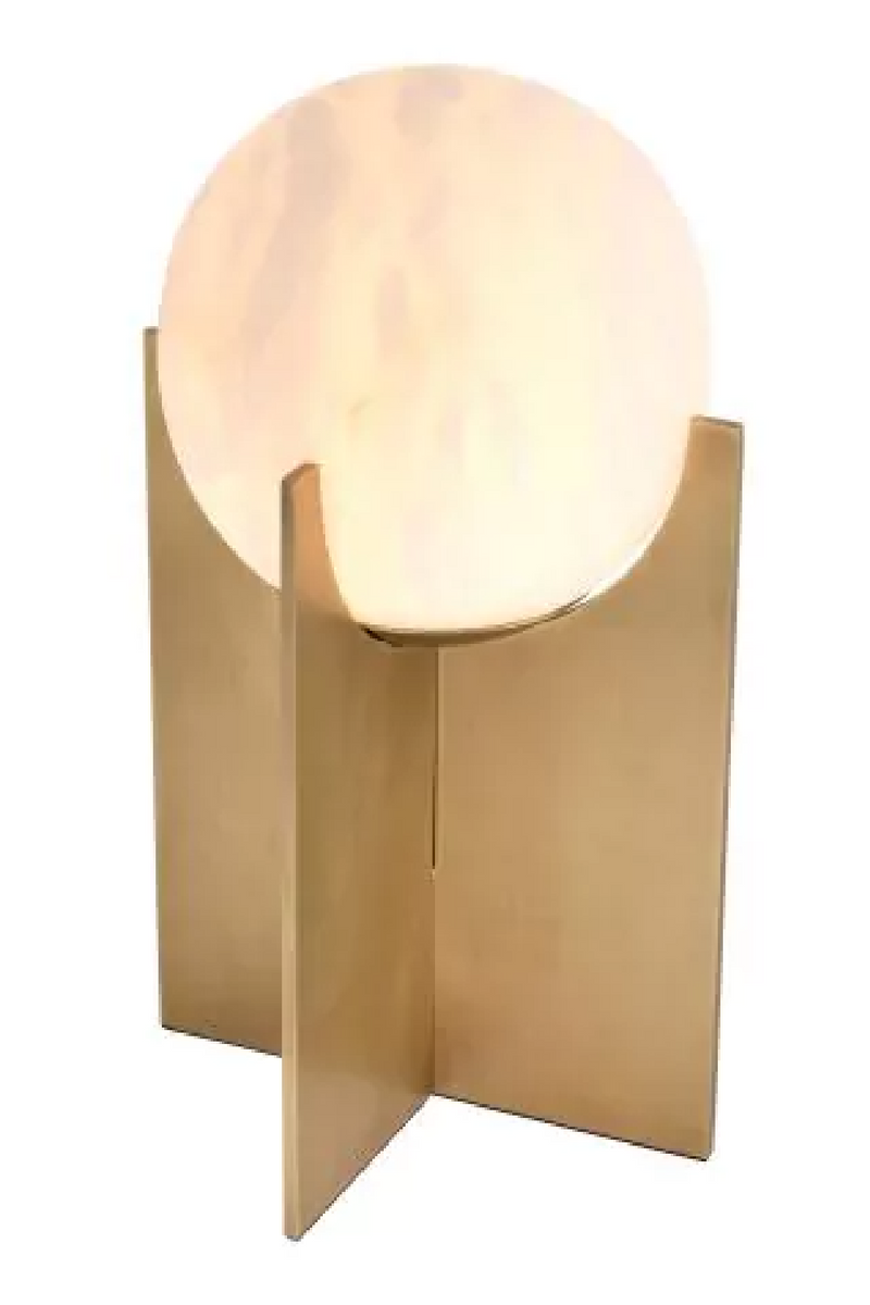 Brass Alablaster Globe Table Lamp | Eichholtz Scorpios | OROATRADE.com