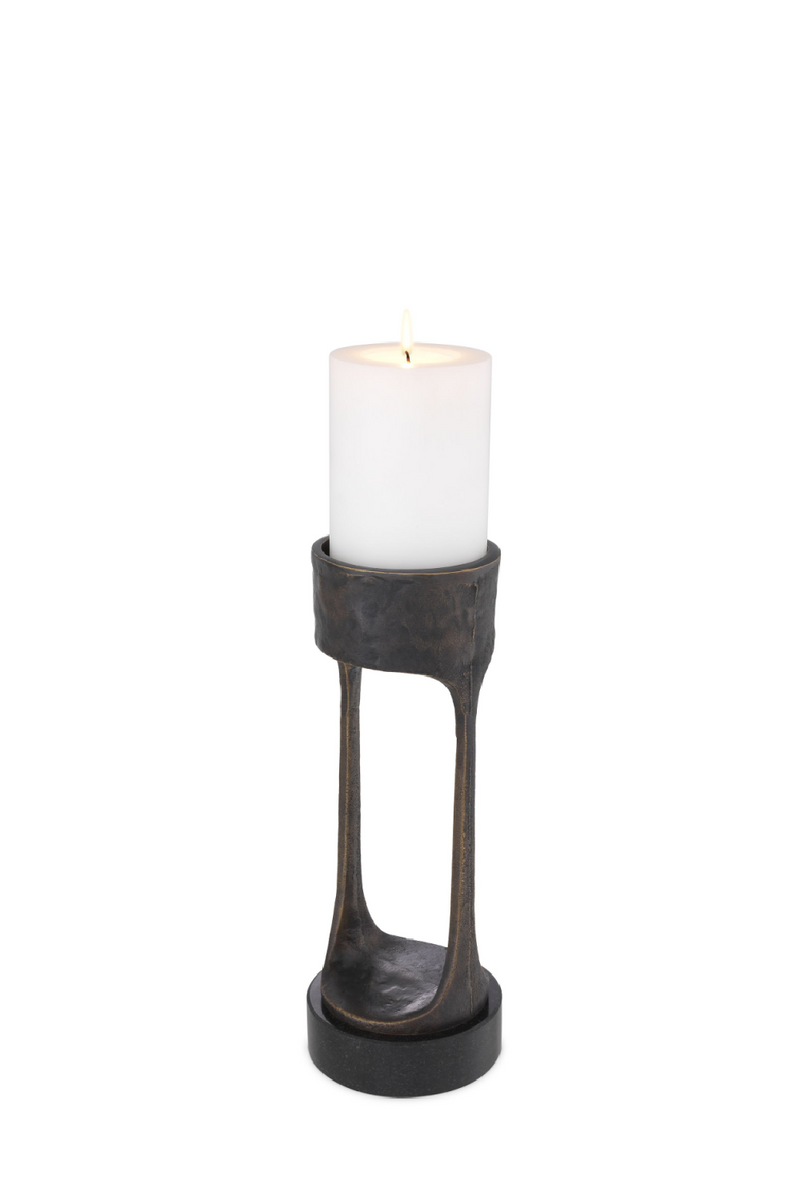 Bronze Granite Base Candle Holder | Eichholtz Bologna L | OROA TRADE