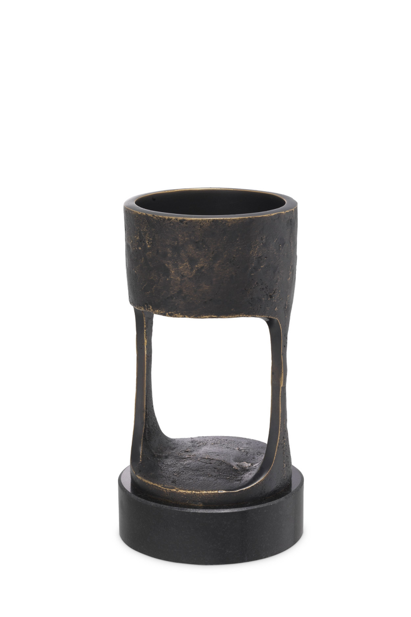 Bronze Granite Base Candle Holder | Eichholtz Bologna S | OROA TRADE