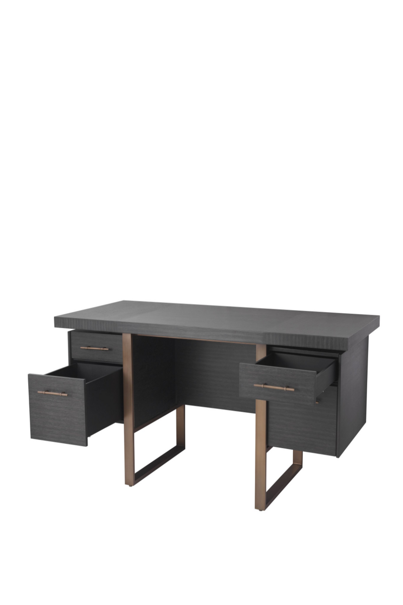 Charcoal Oak Desk | Eichholtz Canova | OROA TRADE