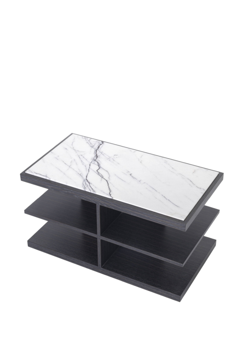 Wooden Marble Top Side Table | Eichholtz Miguel | OROA TRADE