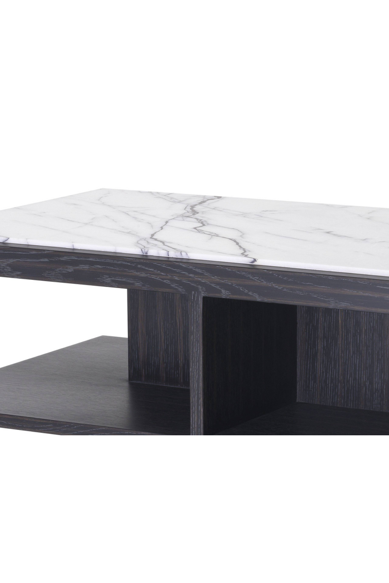 Wooden Marble Top Side Table | Eichholtz Miguel | OROA TRADE