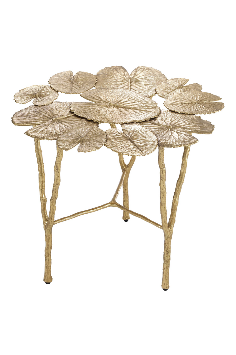 Gold Water Lilies Side Table | Eichholtz Tropicale | OROA TRADE