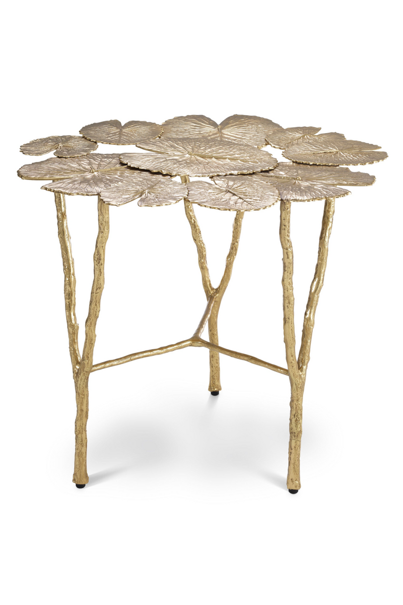 Gold Water Lilies Side Table | Eichholtz Tropicale | OROA TRADE