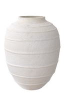 White Handmade Clay Vase | Eichholtz Romane | OROA TRADE