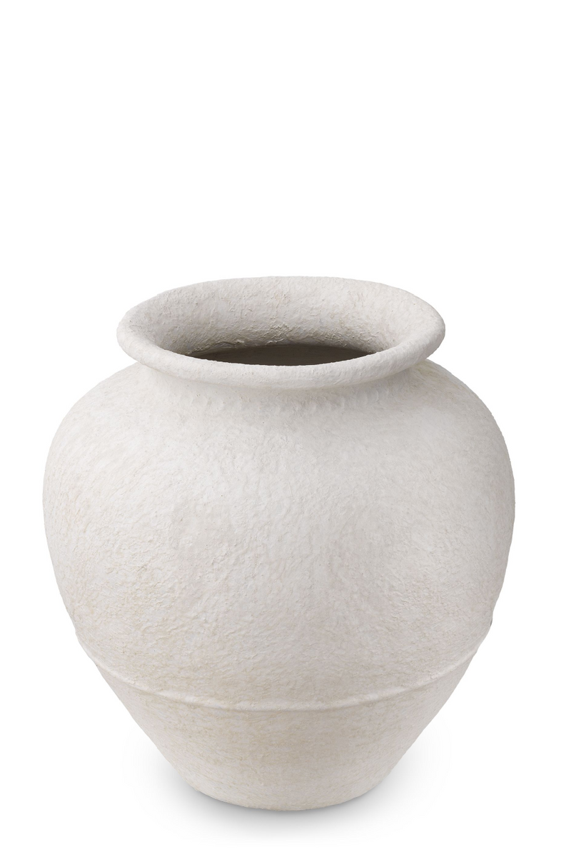 Matte White Clay Vase | Eichholtz Reine S | OROA TRADE