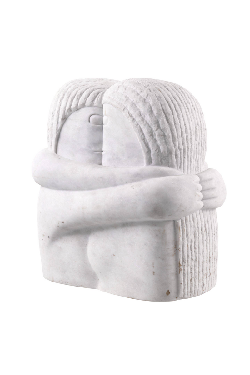 White Marble Statue | Eichholtz Object Love Couple | OROA TRADE
