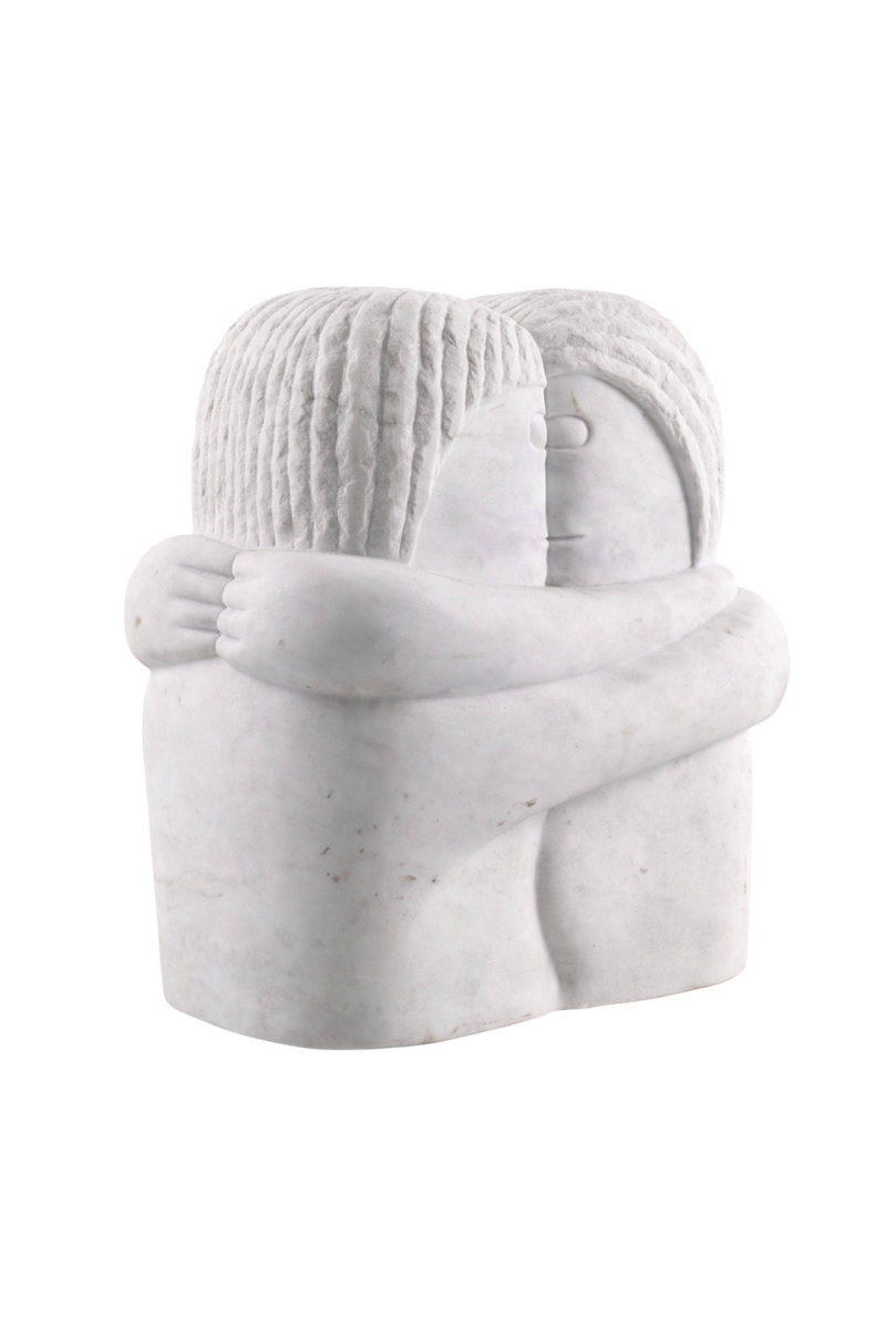 White Marble Statue | Eichholtz Object Love Couple | OROA TRADE