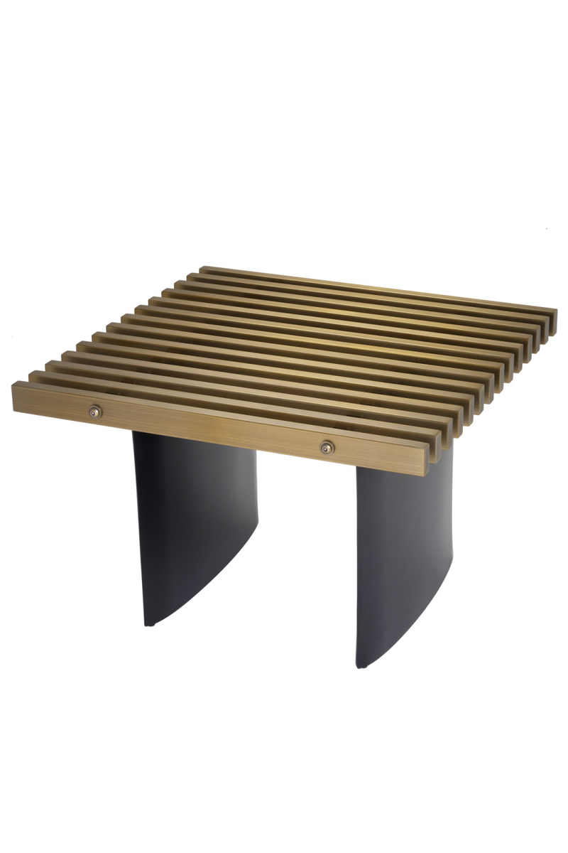 Brushed Brass Square Side Table | Eichholtz Vauclair | Oroatrade.com
