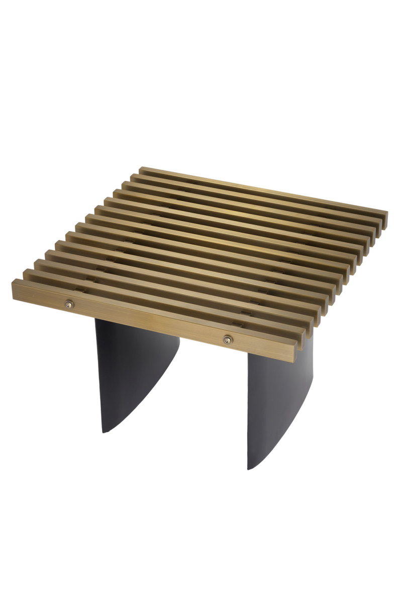 Brushed Brass Square Side Table | Eichholtz Vauclair | Oroatrade.com