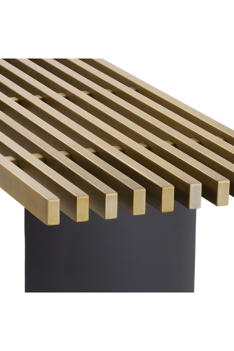 Brushed Brass Finish Console Table | Eichholtz Vauclair | Oroatrade