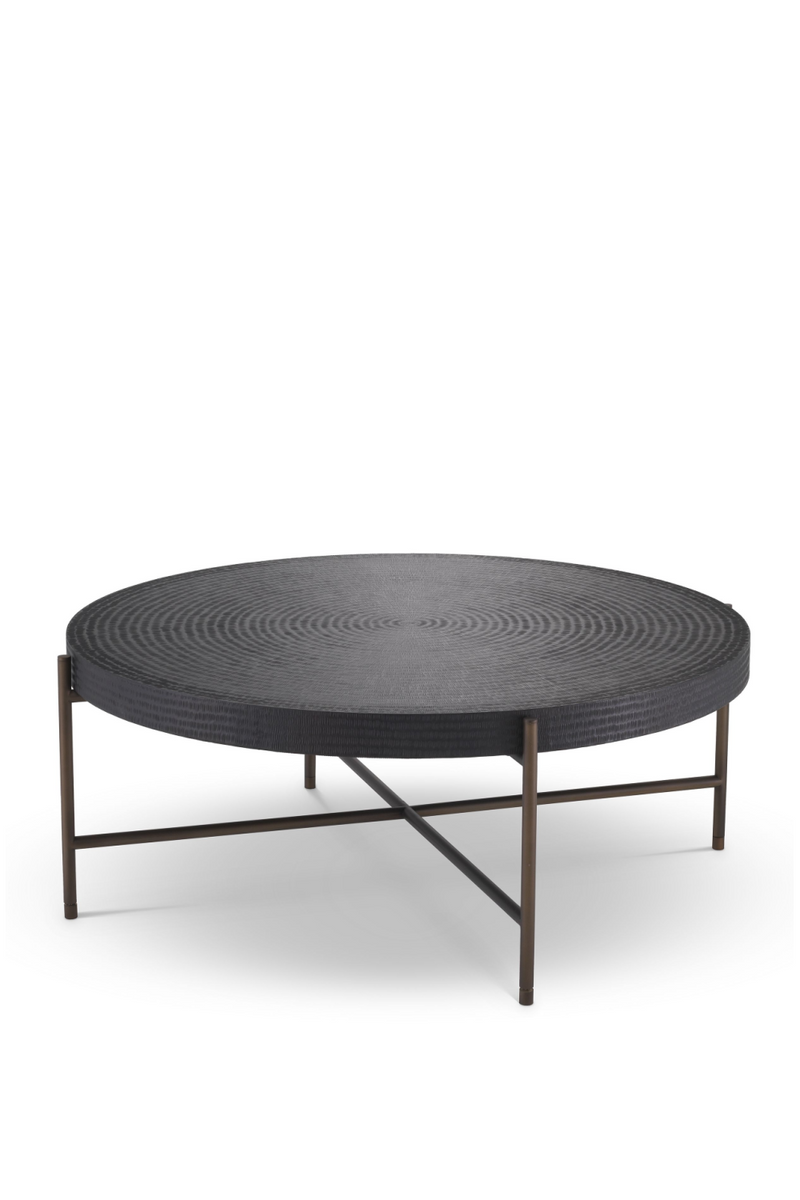 Round Gunmetal Coffee Table | Eichholtz Nikos |