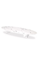 White Marble Oval Coffee Table | Eichholtz Aurore | OROA TRADE