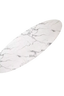 White Marble Oval Coffee Table | Eichholtz Aurore | OROA TRADE