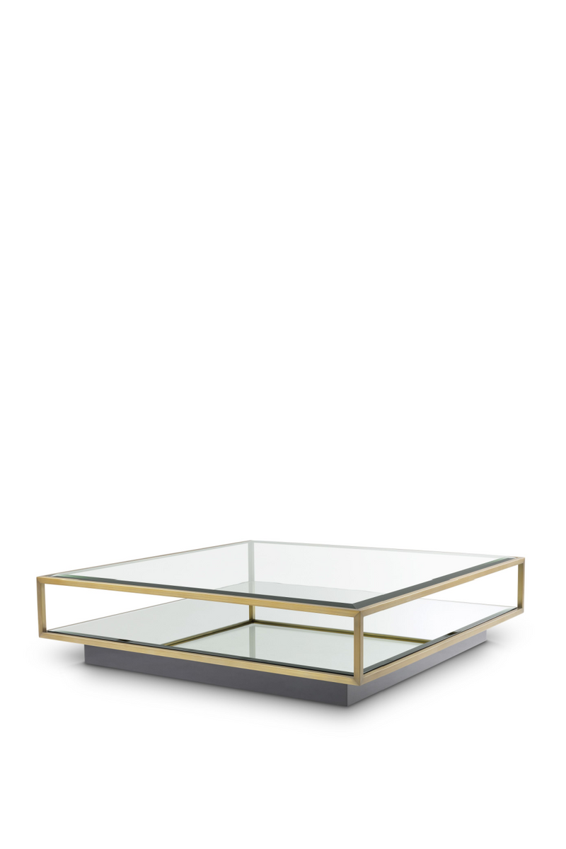 Brass Pedestal Coffee Table | Eichholtz Tortona L | OROA TRADE