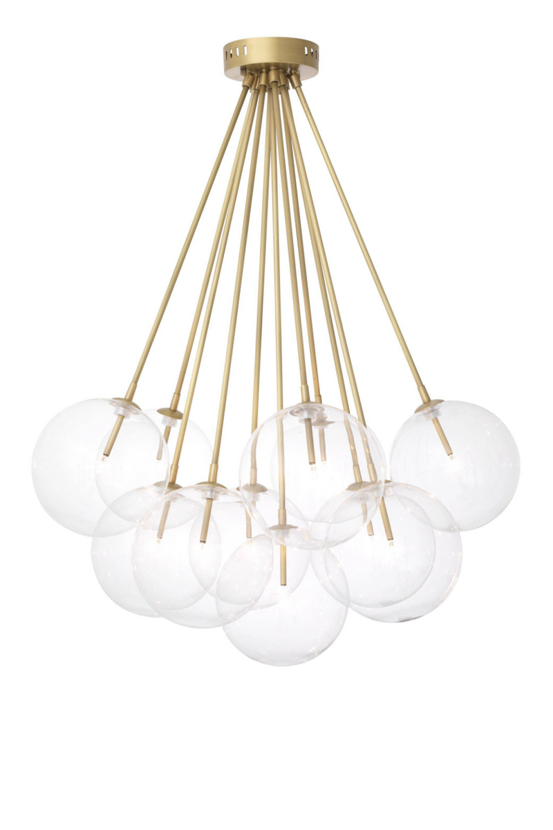 Brass 11-Light Globe Ceiling Lamp | Eichholtz Molecule | OROA TRADE