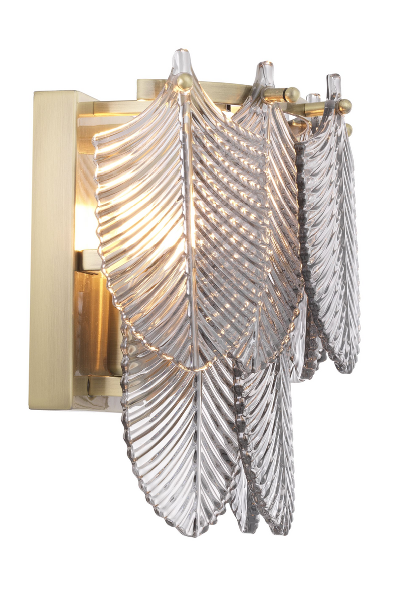 Smoked Glass Brass Wall Lamp | Eichholtz Verbier | OROA TRADE
