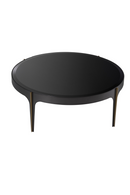 Bronze Frame Black Coffee Table | Eichholtz Artemisa | Oroatrade.com