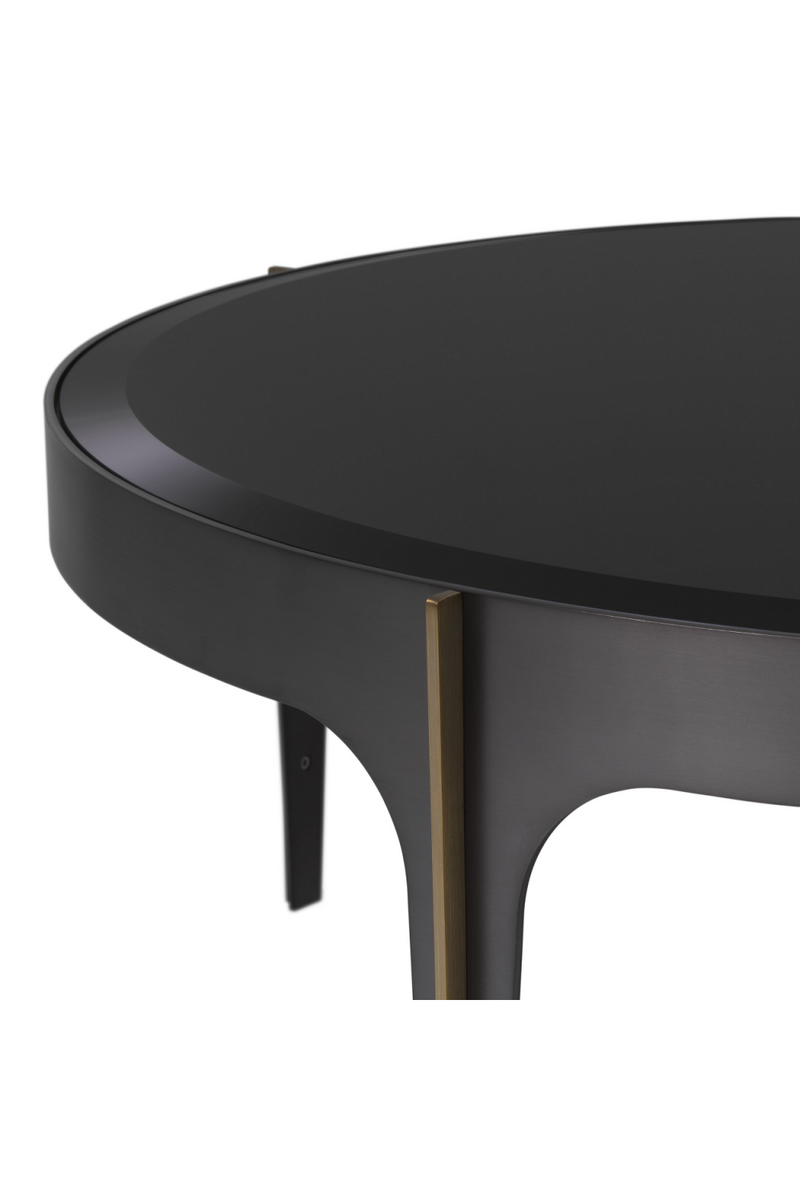 Bronze Frame Black Coffee Table | Eichholtz Artemisa - S | OROA TRADE