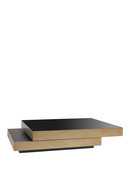 Brass Stacked Coffee Table | Eichholtz Shelton | OROA TRADE