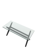 Black X-Shaped Legs Coffee Table | Eichholtz Maynor | Oroatrade.com