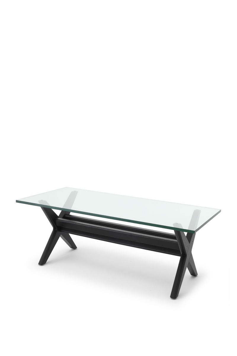 Black X-Shaped Legs Coffee Table | Eichholtz Maynor | Oroatrade.com