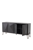 Modern Brown Oak Media/TV Cabinet - Eichholtz Highland | OROATRADE.com
