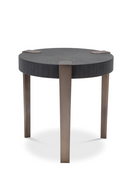 Charcoal Gray Oak Veneer Side Table | Eichholtz Oxnard | OROA TRADE