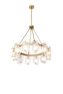 Brass Bevelled Glass Chandelier | Eichholtz Sublime | OROA TRADE