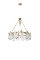 Brass Bevelled Glass Chandelier | Eichholtz Sublime | OROA TRADE