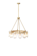 Brass Bevelled Glass Chandelier | Eichholtz Sublime | OROA TRADE