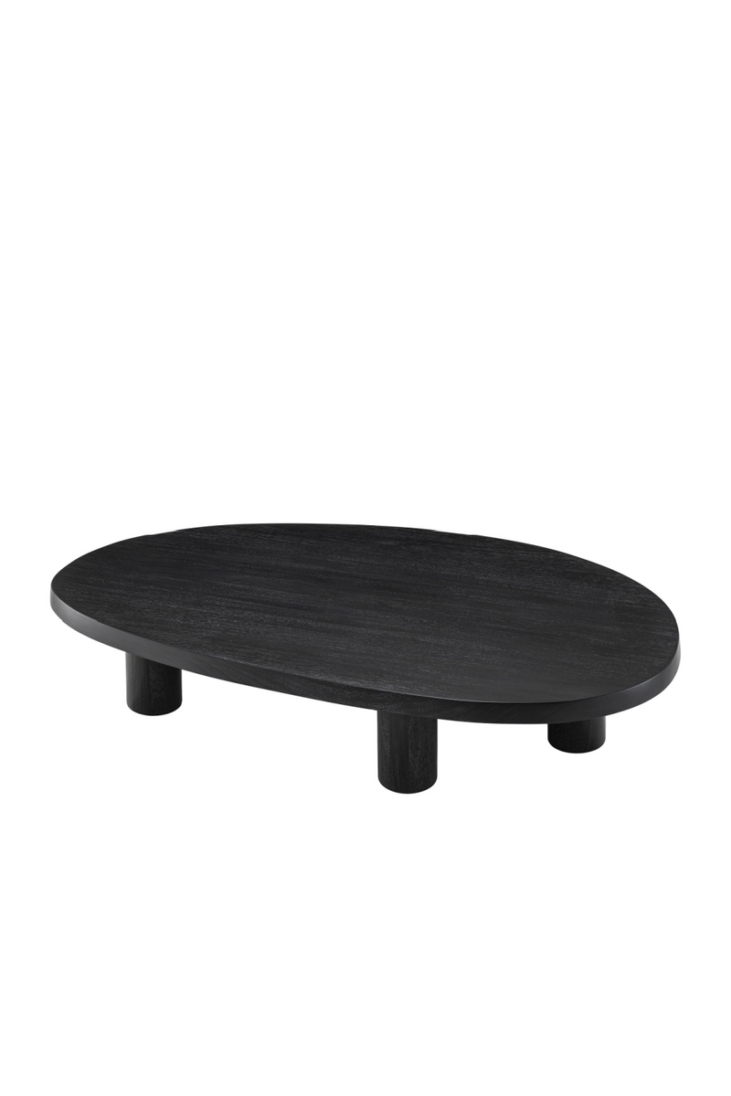 Charcoal Gray Solid Mahogany Wood Coffee Table | Eichholtz Prelude | Oroatrade
