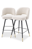 Upholstered Swivel Counter Stool Set (2) | Eichholtz Cliff | Oroatrade.com