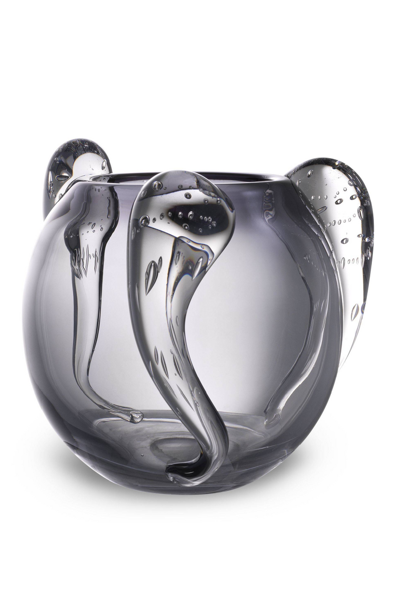 Gray Handblown Glass Vase | Eichholtz Sianluca S | OROA TRADE