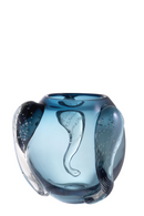 Eye-catching Blue Hand Blown Glass Vase - Eichholtz Sianluca L | OROA TRADE
