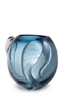 Eye-catching Blue Hand Blown Glass Vase - Eichholtz Sianluca L | OROA TRADE