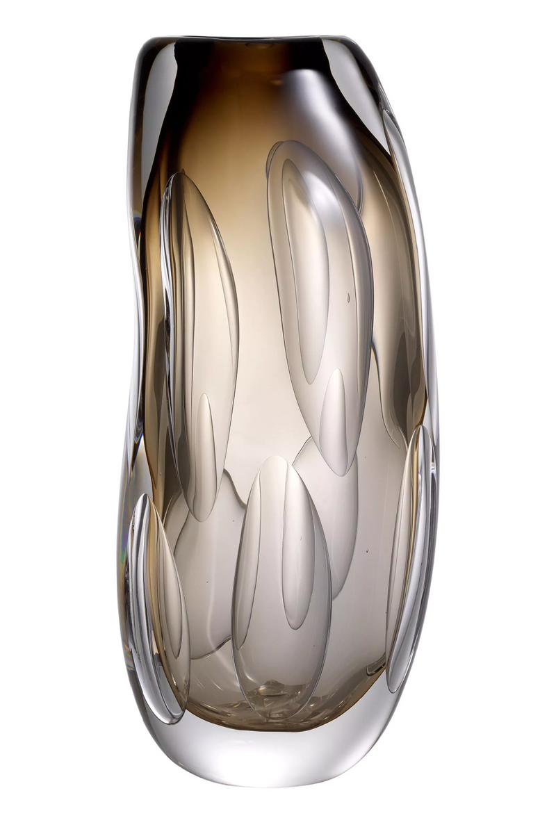 Brown Handblown Glass Vase | Eichholtz Sianni L  | Oroatrade.com