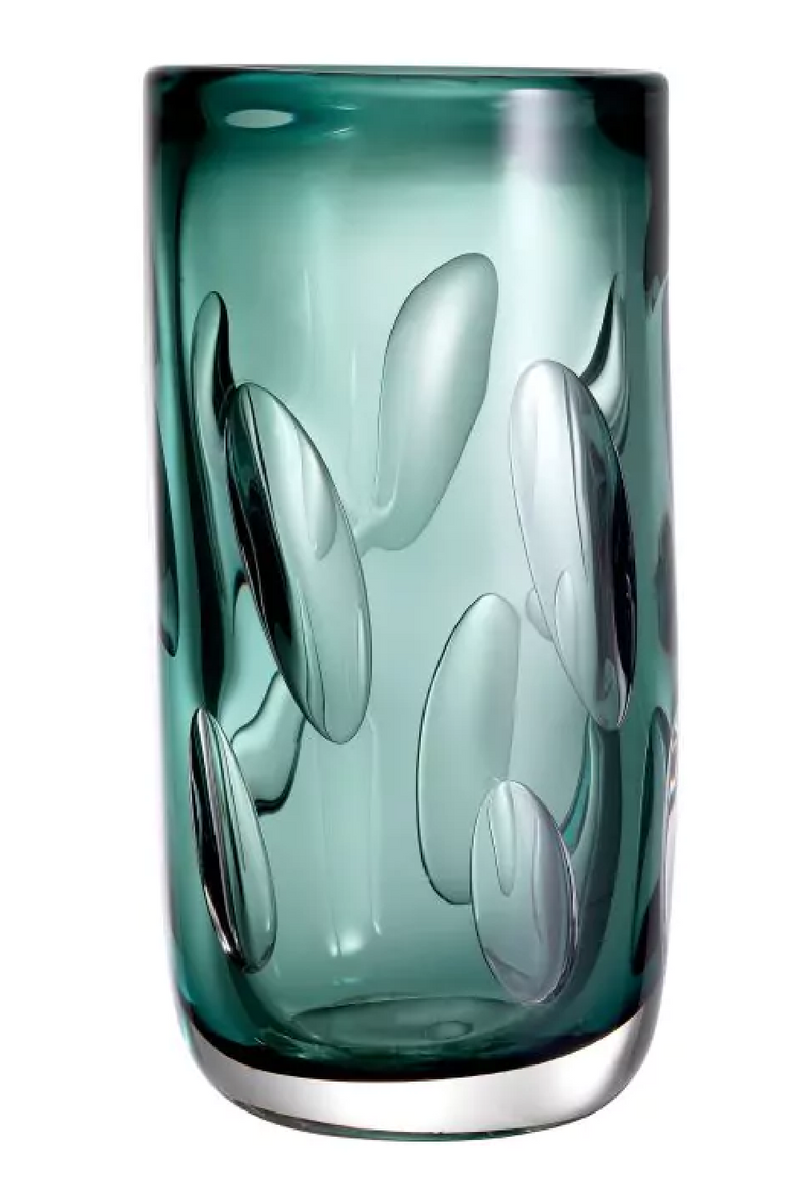 Green Handblown Glass Vase | Eichholtz Nino S | OROATRADE.com