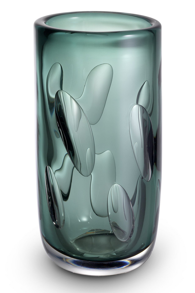 Green Handblown Glass Vase | Eichholtz Nino S | OROATRADE.com