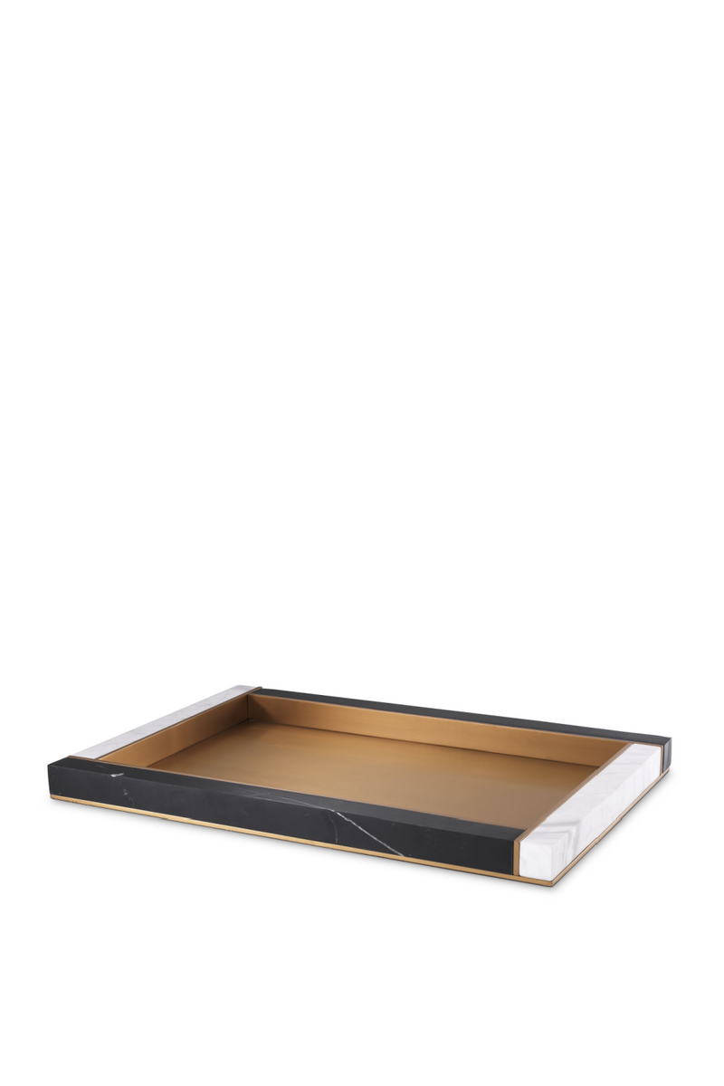 Brass and Marble Tray L | Eichholtz Farrell | OROA TRADE