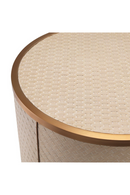 Woven Washed Oak Side Table | Eichholtz Napa Valley | Oroatrade.com