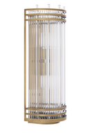 Antique Brass Glass Wall Lamp | Eichholtz Gulf L | Oroatrade.com