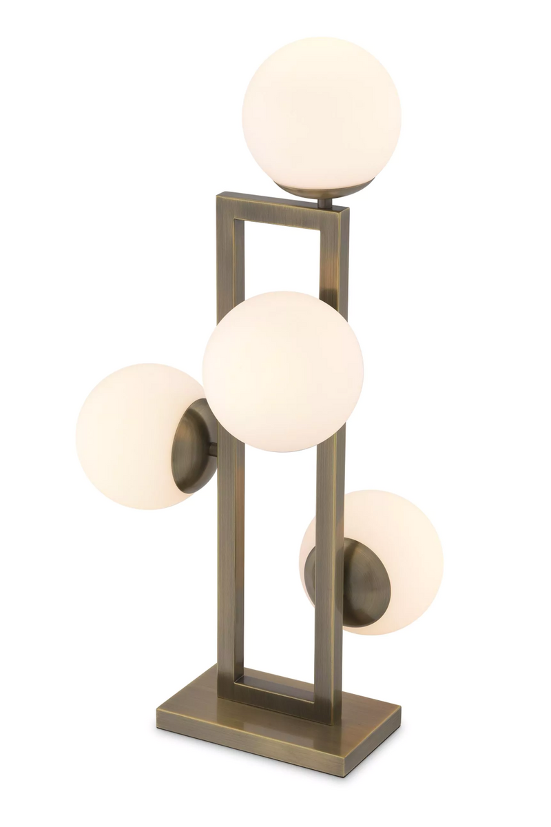 Brass Glass Globe Table Lamp | Eichholtz Pascal | OROATRADE.com