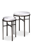 Round Glass Side Tables (2) | Eichholtz Hoxton | Oroatrade.com