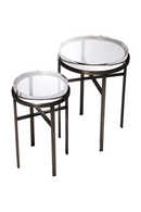 Round Glass Side Tables (2) | Eichholtz Hoxton | Oroatrade.com