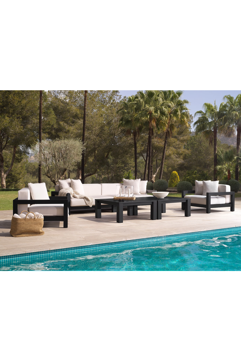 Black Beige Sunbrella Outdoor Sofa | Eichholtz Cap-Antibes | OROA TRADE