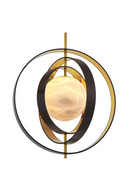 Gold Ringed Alabaster Chandelier | Eichholtz Pearl | OROA TRADE