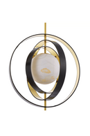 Gold Ringed Alabaster Chandelier | Eichholtz Pearl | OROA TRADE