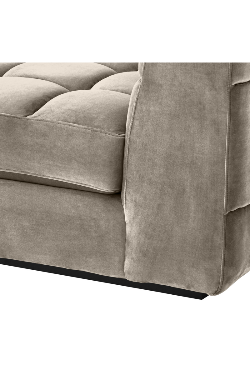 Greige Velvet Modular Sofa | Eichholtz Dean | Oroatrade.com