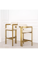 Gold Framed Boucle Bar Stool | Eichholtz Donato | OROATRADE.com